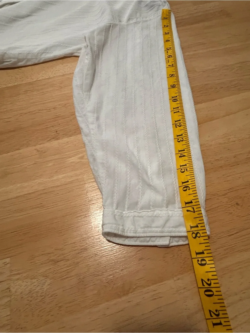 Woolrich Women’s White Button-Front Shirt 100% cotton Raw edged collar/bottomXL - Picture 10 of 12